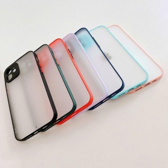 Milky Case silicone flexible translucent case for Samsung Galaxy A42 5G red