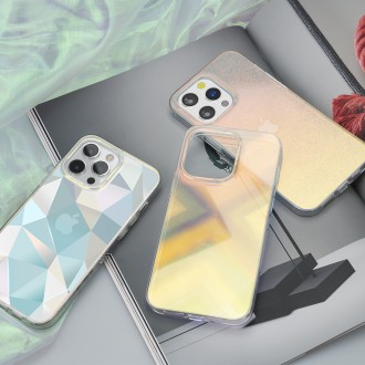 Kingxbar Streamer Series luxury elegant phone case for iPhone 13 blue (Triangle)