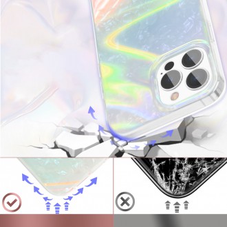 Kingxbar Shell Series luxury elegant phone case for iPhone 13 pearl-blue