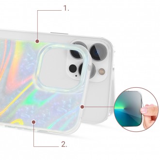 Kingxbar Shell Series luxury elegant phone case for iPhone 13 Pro pearl-mint