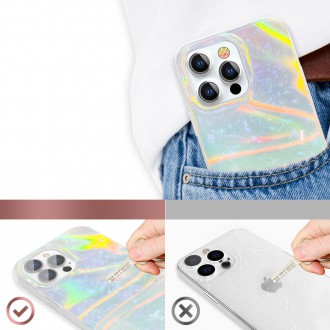 Kingxbar Shell Series luxury elegant phone case for iPhone 13 Pro Max pearl-mint