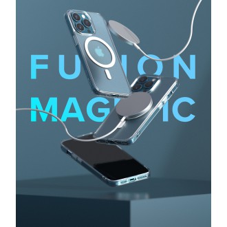 Ringke Fusion Magnetic Magnetic Hard Case with Gel Frame for iPhone 13 Pro Max Transparent (FMGM553E52) (MagSafe Compatible)