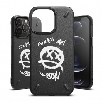 Ringke Onyx Design Durable TPU Case Cover for iPhone 13 Pro black (Graffiti) (OD551E233)