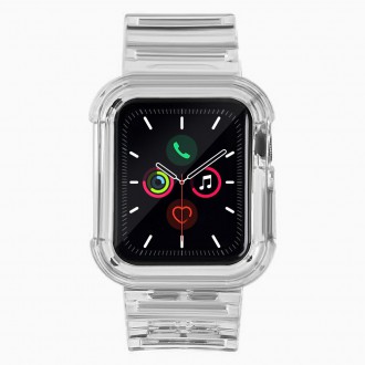 Strap Light Set replacement band strap case for Watch 6 40mm / Watch 5 40mm / Watch 4 40mm / Watch SE 40mm black
