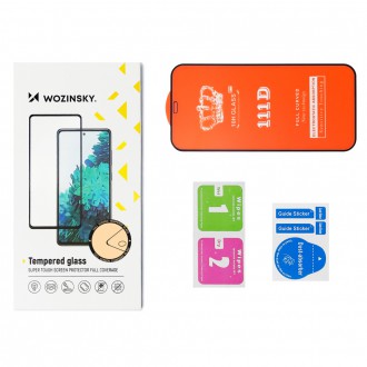Wozinsky 2x Tempered Glass Full Glue Super Tough Screen Protector Full Coveraged with Frame Case Friendly for Samsung Galaxy A72 4G black