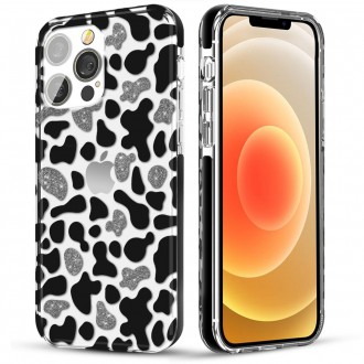 Kingxbar Wild Series case for iPhone 13 cow