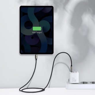 Baseus Kompaktní rychlá nabíječka 2x USB / USB Typ C 30W 3A Power Delivery Quick Charge bílá (CCXJ-E02)