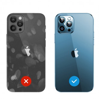 Joyroom Chery Mirror Case Cover for iPhone 13 Pro with Metallic Frame Black (JR-BP908 black)