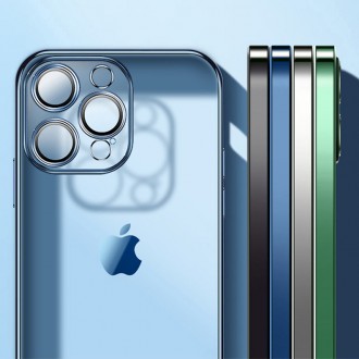 Joyroom Chery Mirror Case Cover for iPhone 13 Pro Metallic Frame Silver (JR-BP908 silver)