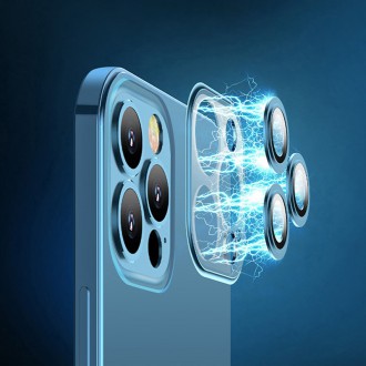 Joyroom Chery Mirror Case Cover for iPhone 13 Pro Metallic Frame Silver (JR-BP908 silver)