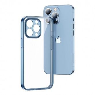 Joyroom Star Shield Case hard cover for iPhone 13 Pro Max blue (JR-BP913 transparent blue)