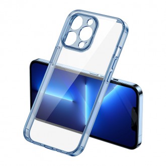 Joyroom Star Shield Case hard cover for iPhone 13 Pro Max blue (JR-BP913 transparent blue)