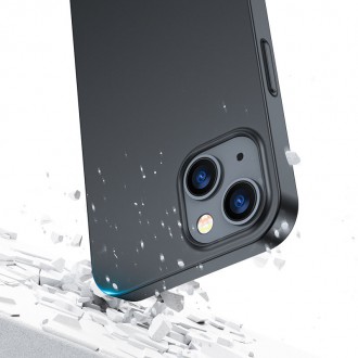 Joyroom 360 Full Case front and back cover for iPhone 13 + tempered glass screen protector black (JR-BP927 black)