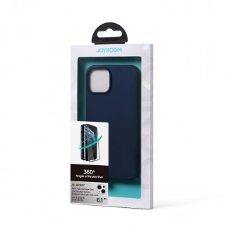 Joyroom 360 Full Case front and back cover for iPhone 13 + tempered glass screen protector blue (JR-BP927 blue)