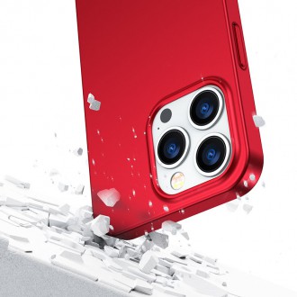 Joyroom 360 Full Case front and back cover for iPhone 13 Pro + tempered glass screen protector red (JR-BP935 red)