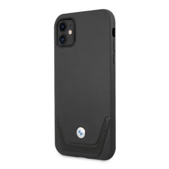 Etui BMW BMHCN61RSWPK iPhone 11 6,1" / Xr czarny/black hardcase Leather Perforate