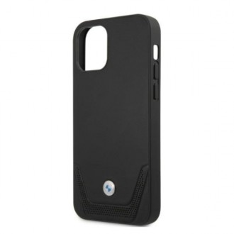 Etui BMW BMHCP12LRSWPK iPhone 12 Pro Max 6,7" czarny/black hardcase Leather Perforate
