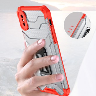 Crystal Ring Case Kickstand Tough Rugged Cover for iPhone XS Max red