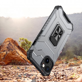Crystal Ring Case Kickstand Tough Rugged Cover for iPhone 13 mini black