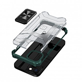 Crystal Ring Case Kickstand Tough Rugged Cover for iPhone 13 green