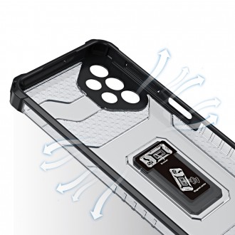 Crystal Ring Case Kickstand Tough Rugged Cover for Samsung Galaxy A32 5G black