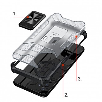 Crystal Ring Case Kickstand Tough Rugged Cover for Samsung Galaxy A32 5G red