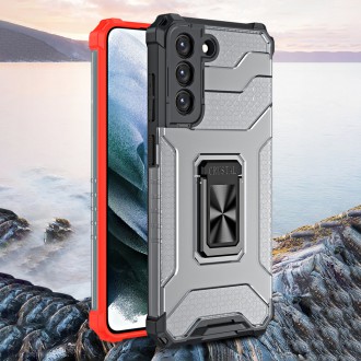 Crystal Ring Case Kickstand Tough Rugged Cover for Samsung Galaxy S21+ 5G (S21 Plus 5G) black