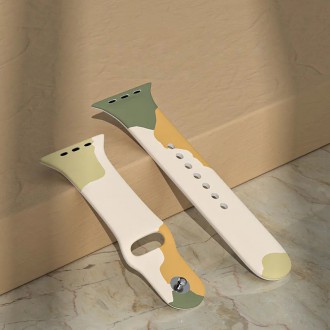 Strap Moro Band For Apple Watch / SE / 5/4/3/2 (41mm / 40mm / 38mm) Silicone Strap Watch Bracelet Pattern 1