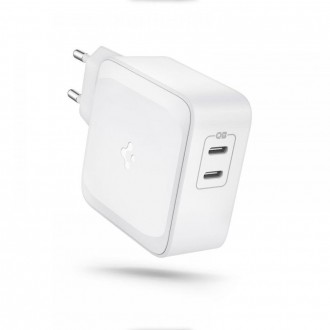 SÍŤOVÁ NABÍJEČKA Spigen PE2007EU POWERARC 2-PORTOVÁ PD60W/QC3.0 BÍLÁ