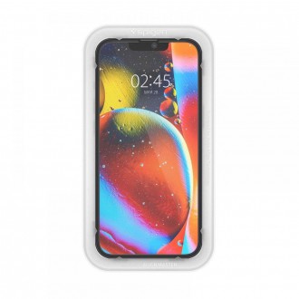 Tvrzené sklo Spigen ALM GLASS FC IPHONE 13 / 13 PRO / 14 ČERNÉ