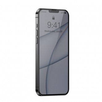 Tvrzené sklo Baseus 0,3 mm Anti Spy Glass pro iPhone 13 Pro Max Privacy Filter (SGBL020802) (vhodné pro pouzdro)