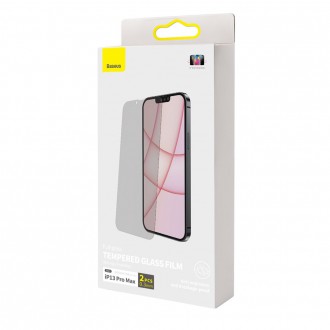 Tvrzené sklo Baseus 0,3 mm Anti Spy Glass pro iPhone 13 Pro Max Privacy Filter (SGBL020802) (vhodné pro pouzdro)