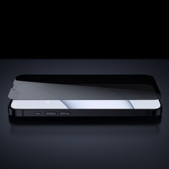 Tvrzené sklo Baseus 0,3 mm Anti Spy Glass pro iPhone 13 Pro Max Privacy Filter (SGBL020802) (vhodné pro pouzdro)