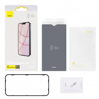 Baseus 0,3mm Porcelain Glass 2x tempered glass for iPhone 13 Pro / iPhone 13 screen protector (SGBL030102)