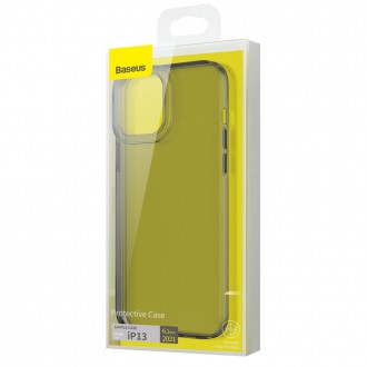 Baseus Simple Series Case průhledné gelové pouzdro iPhone 13 černé (ARAJ000301)