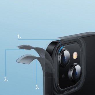 Baseus Simple Series Case průhledné gelové pouzdro iPhone 13 černé (ARAJ000301)