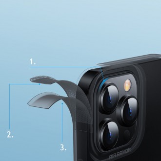 Baseus Simple Series Case průhledný gelový kryt pro iPhone 13 Pro Max černý (ARAJ000501)