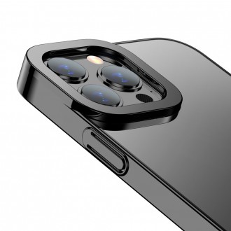 Baseus Glitter Case průhledný kryt iPhone 13 Pro Max černý (ARMC000201)