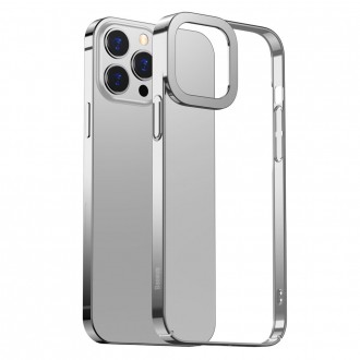 Baseus Glitter Case průhledný kryt iPhone 13 Pro stříbrný (ARMC000412)
