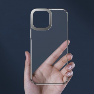 Baseus Glitter Case průhledný kryt iPhone 13 Pro stříbrný (ARMC000412)
