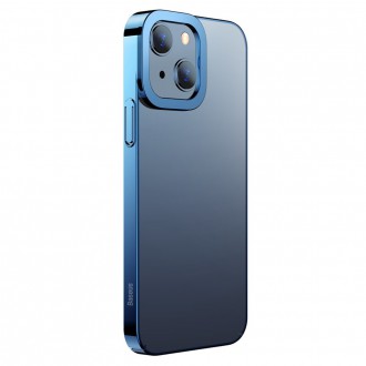 Baseus Glitter Case průhledný kryt pro iPhone 13 modrý (ARMC000603)