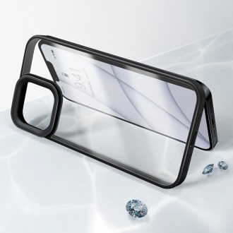 Baseus Crystal Phone Case Armor Case pro iPhone 13 Pro s gelovým rámem černý (ARJT000101)