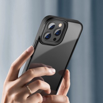Baseus Crystal Phone Case Armor Case pro iPhone 13 Pro Max s gelovým rámem černý (ARJT000201)