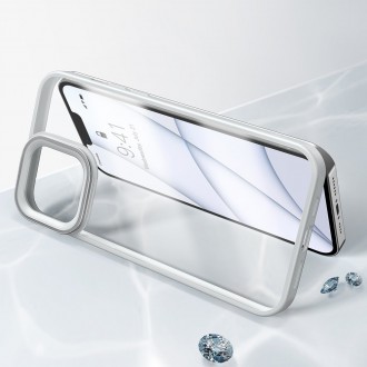 Baseus Crystal Phone Case Armor Case pro iPhone 13 s gelovým rámečkem šedý (ARJT000313)