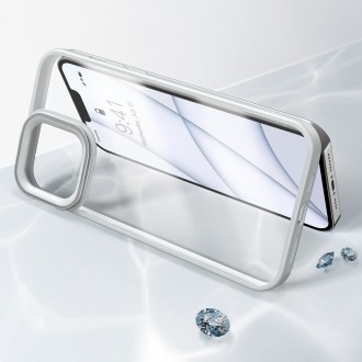 Baseus Crystal Phone Case Armor Case pro iPhone 13 Pro s gelovým rámečkem šedý (ARJT000413)