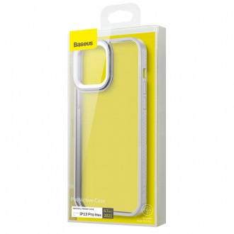 Baseus Crystal Phone Case Armor Case pro iPhone 13 Pro Max s gelovým rámečkem šedý (ARJT000513)