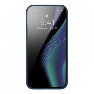 Baseus Crystal Phone Case Armor Case pro iPhone 13 Pro Max s gelovým rámem modrý (ARJT000803)