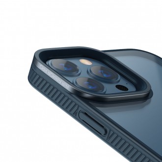 Baseus Crystal Phone Case Armor Case pro iPhone 13 Pro Max s gelovým rámem modrý (ARJT000803)