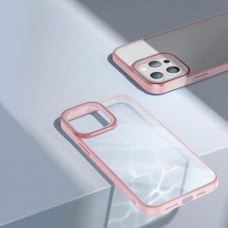 Baseus Crystal Phone Case Armor Case pro iPhone 13 Pro s gelovým rámečkem růžové (ARJT001004)