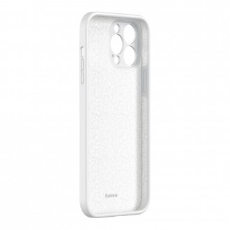 Baseus Tekuté gelové pouzdro silikonový kryt pro iPhone 13 Pro Max bílý (ARYT000502)